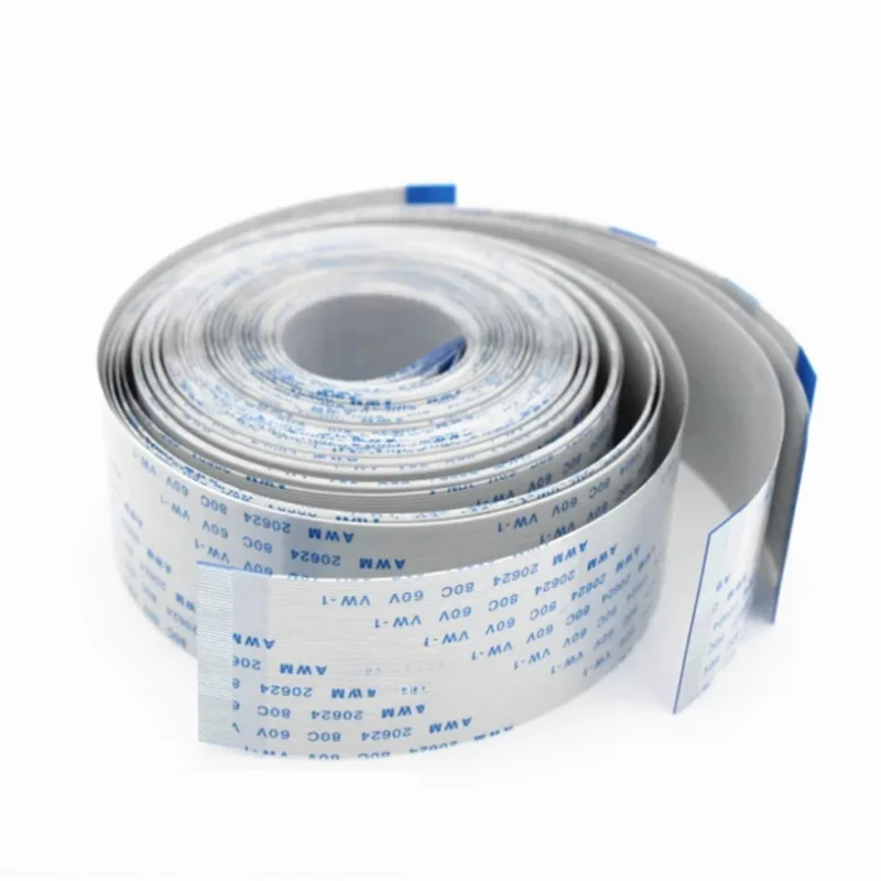 1 Uds cinta FPC Cable plano Flexible 1,0mm 400/500/600/1000MM A B 4P 5P 6P 7P 8P 9P 10P 22P 12P 13P 14P 24P 16P 18P 20P 30P
