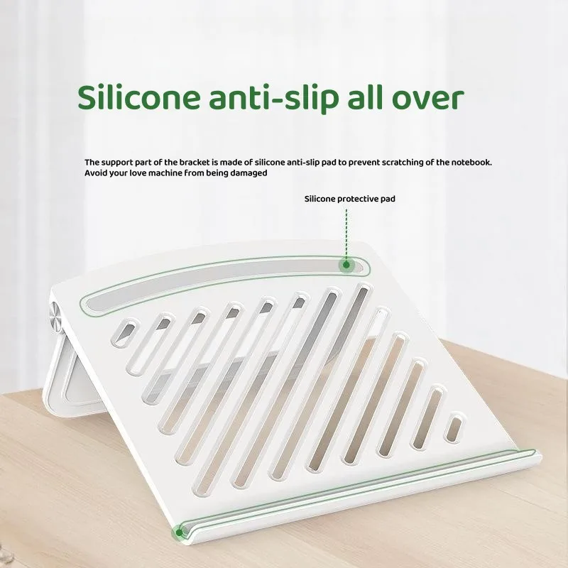 Soporte plegable para ordenador portátil, para iPad, Macbook, Mac Pro, PC, Notebook, tableta, accesorios de ordenador, soporte de escritorio ABS, soporte de refrigeración - imagen 5