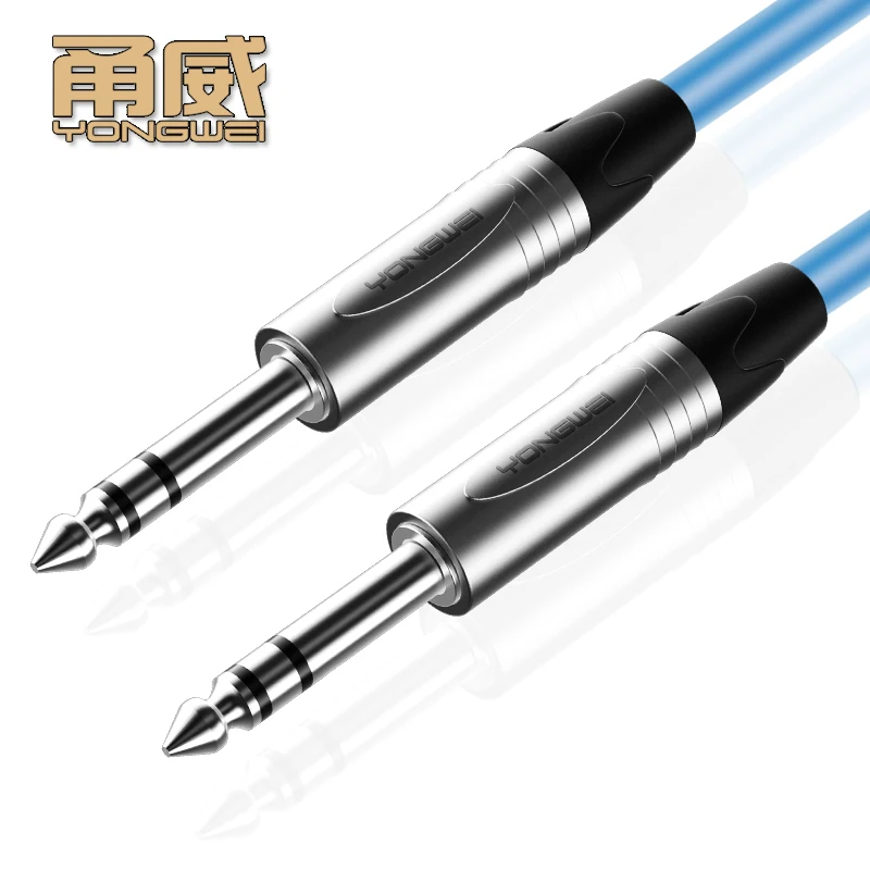 YONGWEI Cable de Audio con clavija de 6,5mm, Cable auxiliar para micrófono y guitarra eléctrica, conector macho a macho