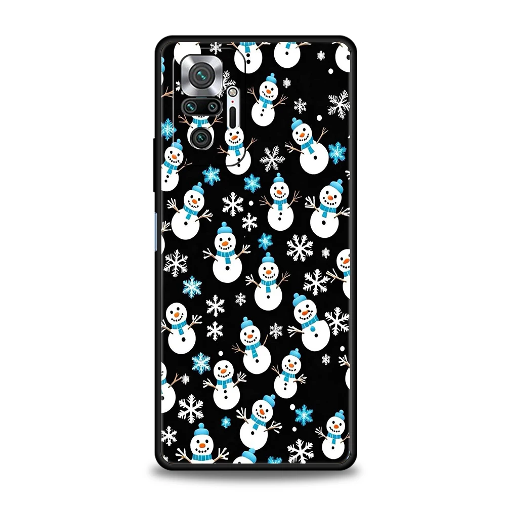 Funda de teléfono navideña de dibujos animados para Xiaomi Redmi Note 14 5G 13 12 10 11 Pro Plus 4G 14C 13C 12C 10C 9C funda suave de TPU - imagen 2