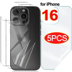 Protector Trasero Hidrogel iPhone 16 Pro Max / Pro / Plus – Impermeable y Flexible