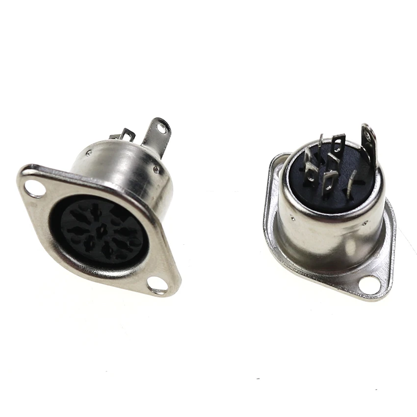 Adaptador de montaje para teclado de ordenador, 2 piezas, 3P, 4P, 5P, 6P, 7P, 8P, DIN S, Conector de Terminal, Conector de Cable MIDI de soldadura - imagen 3