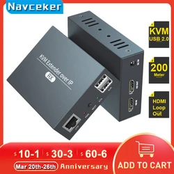 Extensor KVM HDMI IP Navceker 2026 CAT6