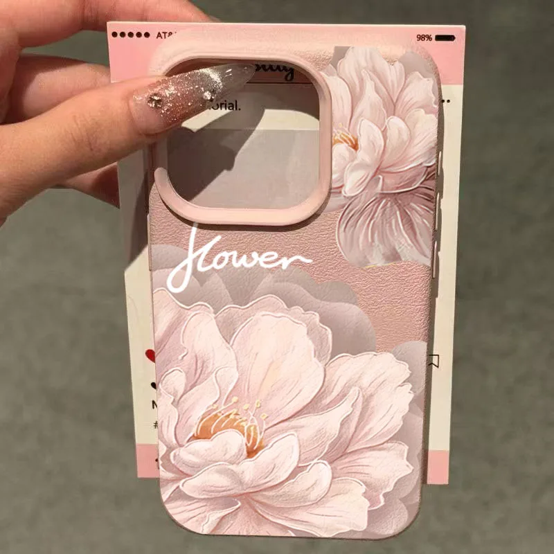 Funda de teléfono con flor grande Diagonal a la moda para Xiaomi Redmi Note 14 Pro Plus 5G 13 12S 12 11 10 Redmi 13 12 14C 13C 12C