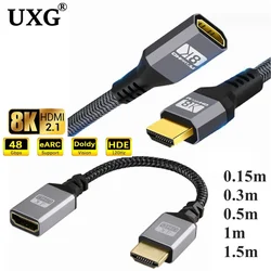 Cable HDMI 2.1 Macho-Hembra Extensión 8K 4K 3D