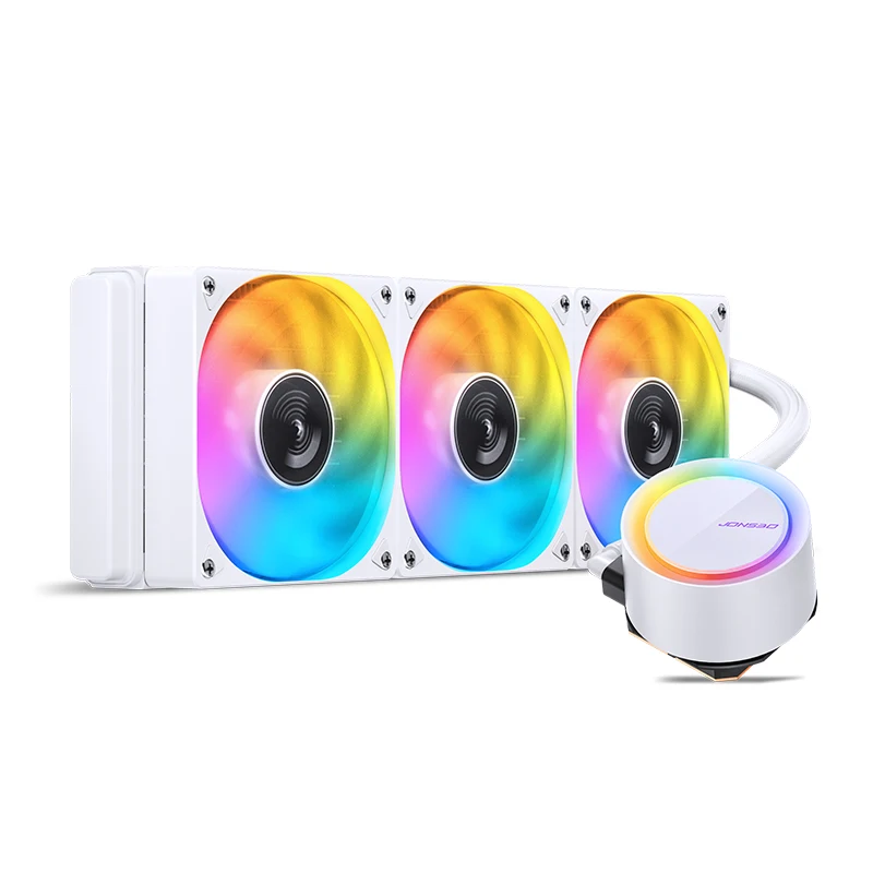 JONSBO-enfriador líquido para CPU, radiador de refrigeración por agua para LGA2011 115X 1200 1700 AM4 AM5, color negro/blanco, 5V/3 pines ARGB - imagen 3