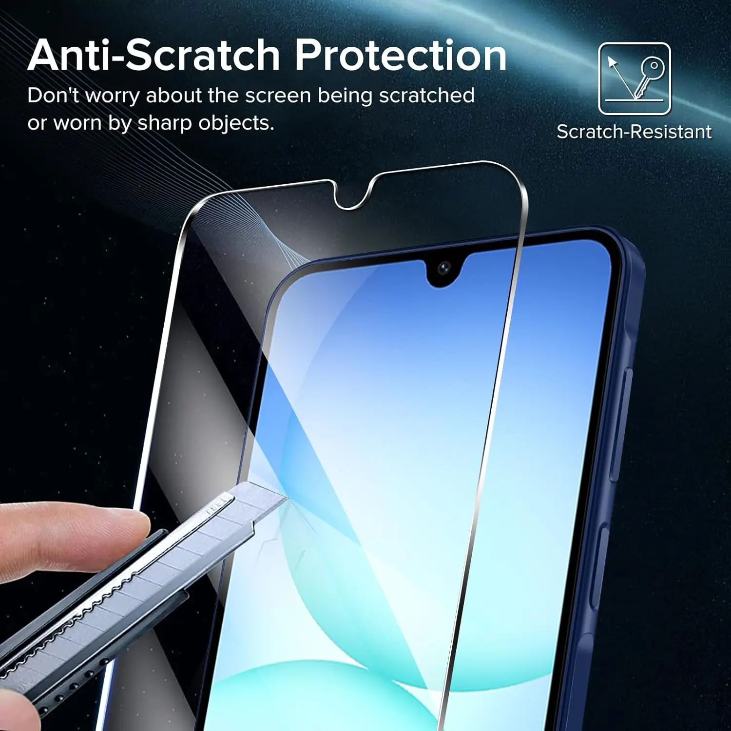 4 Uds Protector de pantalla para Samsung A17 A07 HD vidrio templado para Samsung Galaxy A56 A36 A26 A16 4G 5G A06 película de vidrio - imagen 2