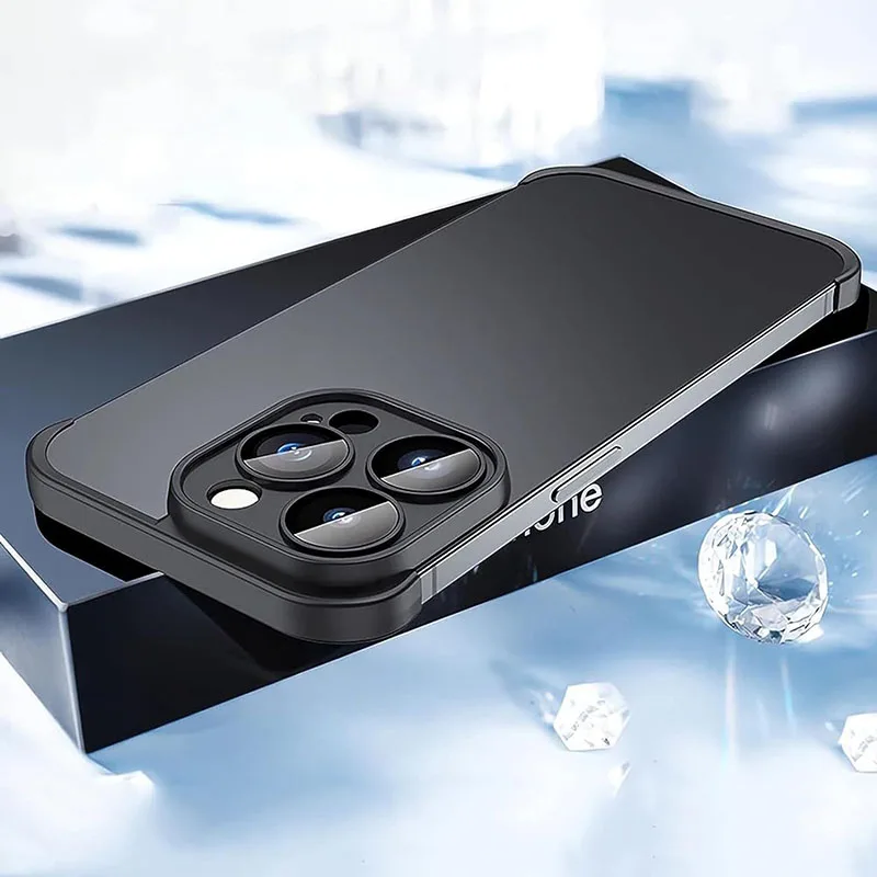 Funda de silicona de lujo para Iphone 15 14 13 12 11 Pro Max protección de cámara a prueba de golpes almohadilla de esquina de TPU parachoques para Iphone 14 15 Plus - imagen 3