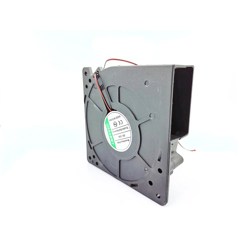 Soplador turbo de 12cm 12032 24V, doble rodamiento de bolas, alto volumen de aire, 2 cables, 4 cables, PWM, ventilador de refrigeración controlado por temperatura, nuevo - imagen 4
