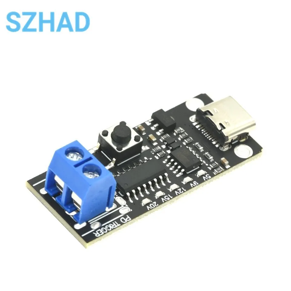 Módulo de placa de disparo de carga rápida USB-C, placa de señuelo PD/QC, Cargador USB tipo c de alta velocidad, módulo de impulso de entrega de energía - imagen 5