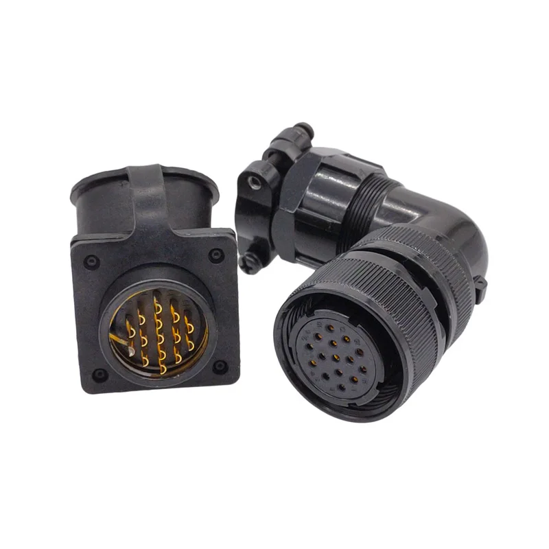 Conectores de máquina herramienta YD28 4 pines 3P + E YD28K15T enchufe protector de Metal y enchufe conector de servomotor - imagen 4