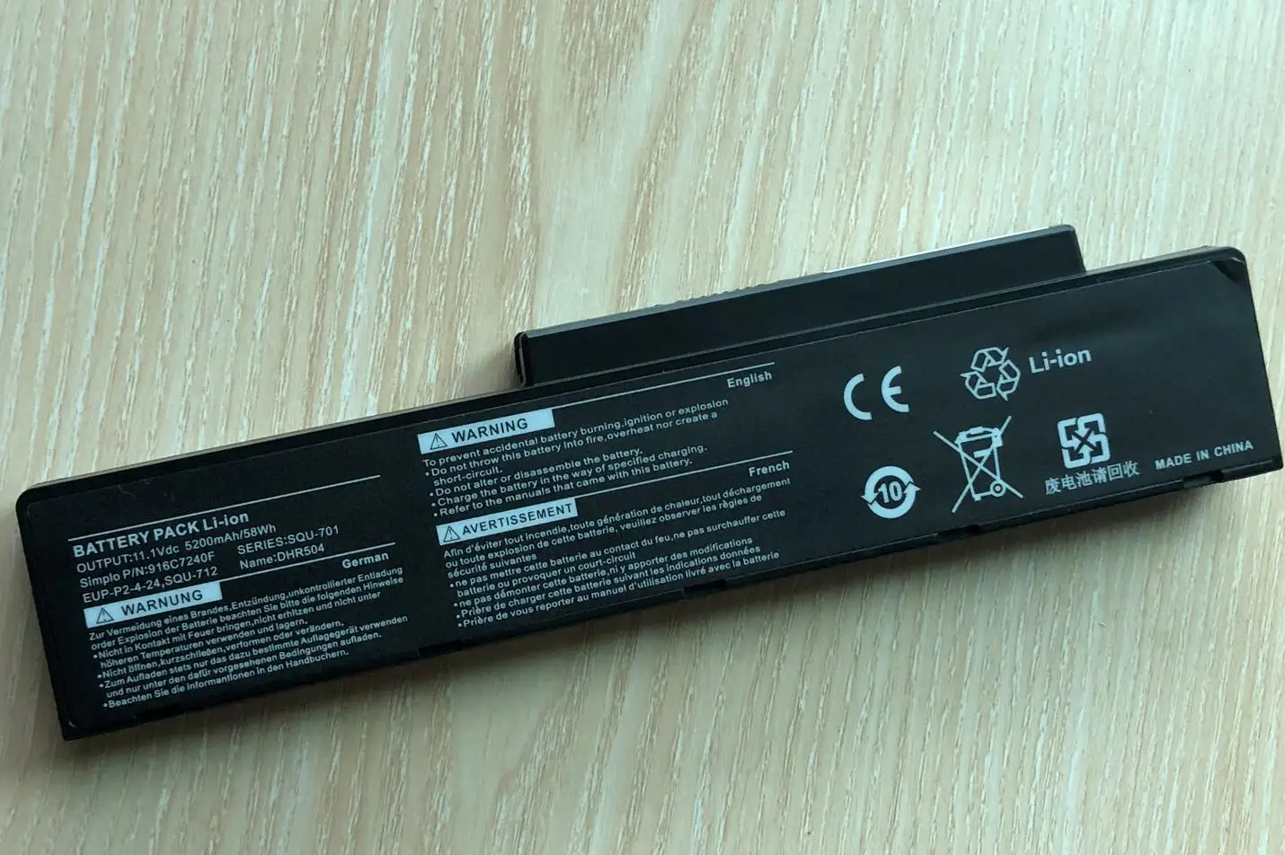 SeagullStar batería del ordenador portátil para BenQ Packard Bell SQU-701 SQU-712 SQU-714 EUP-PE1-4-22 EUP-P2-4-24 Q41 R43E 916C5810F 916C7170F - imagen 5