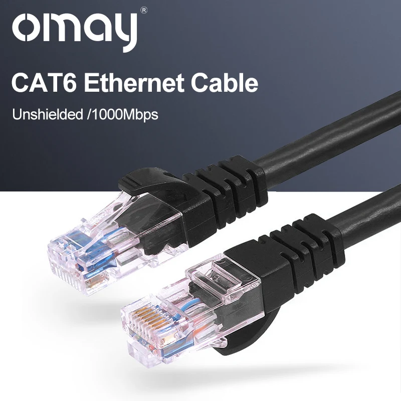 Cable de red Ethernet CAT6 UTP RJ45, Cable de conexión de par trenzado plano redondo para ordenador, PC, enrutador de Internet, portátil, 10m, 15m - imagen 2