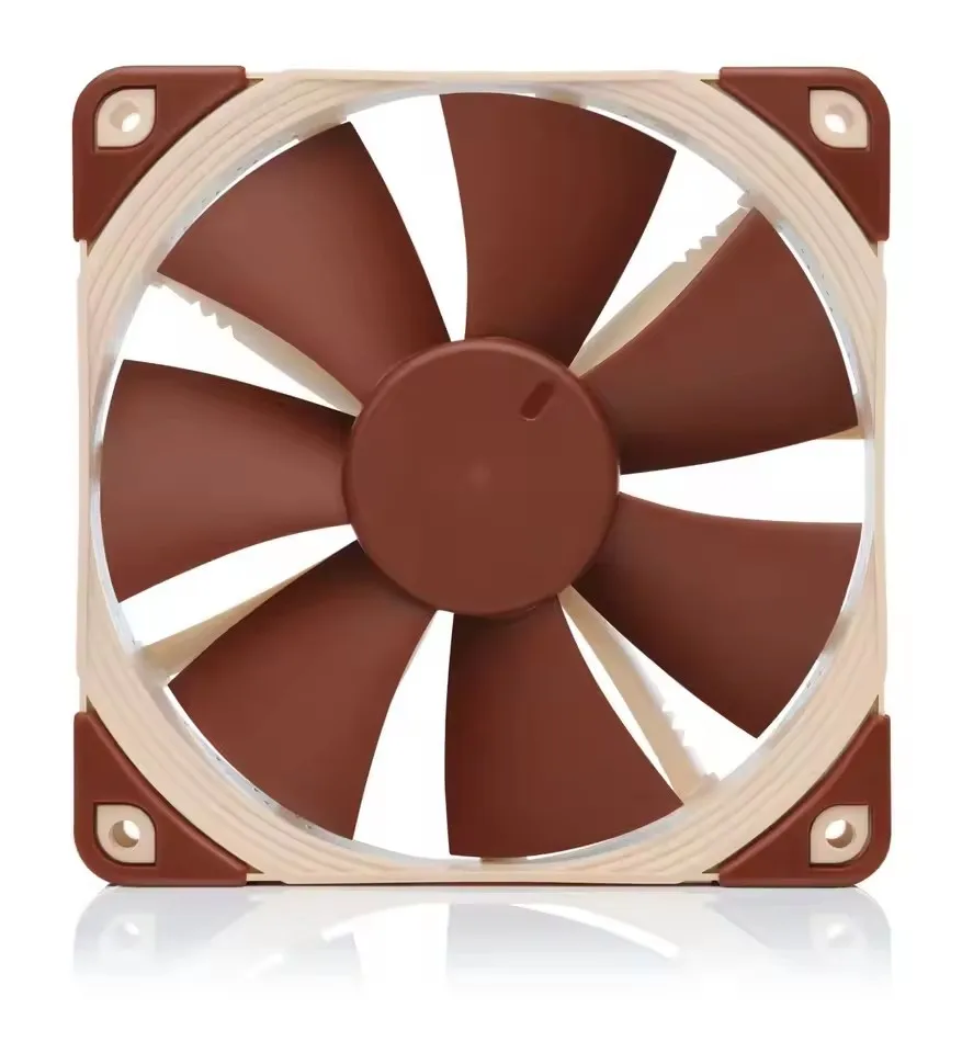 Noctua NF-F12 ventilador de refrigeración de caja de computadora, radiador silencioso de amortiguación PWM de 120mm para refrigeración de enfriadores de aire de CPU de caja de escritorio - imagen 3