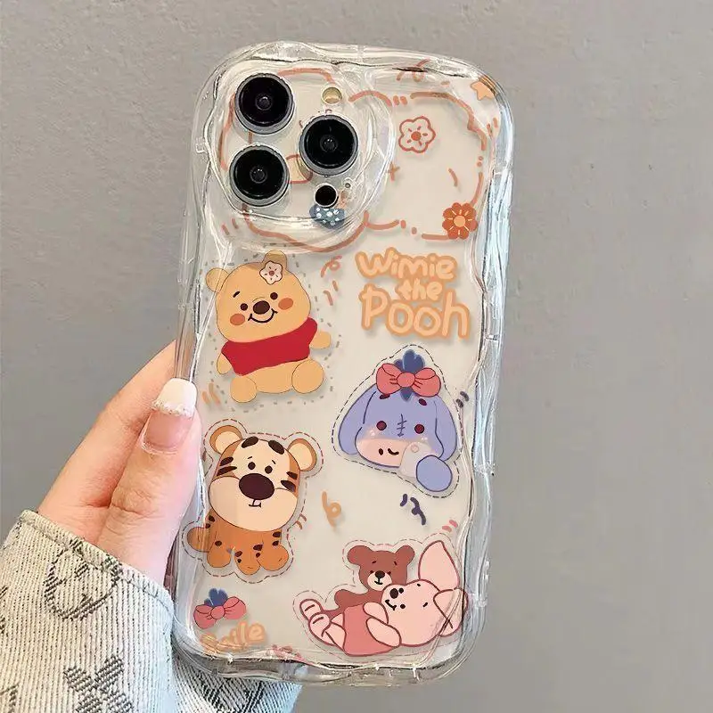 Bonita funda de teléfono transparente de Mickey y Minnie Mouse, Winnie Pooh, para Xiaomi Redmi Note 13 Pro, 5G, Redmi Note 13, Pro Plus 13, 12, 4G, Redmi 13C - imagen 5