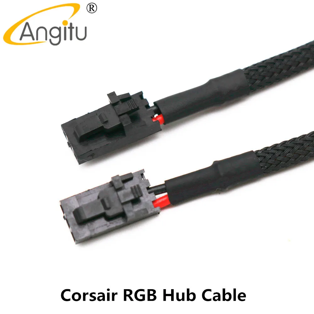 Corsair Lighting Node Pro y Commander Pro RGB Hub Cable adaptador con funda 22awg Corsair Hub Converter-50cm