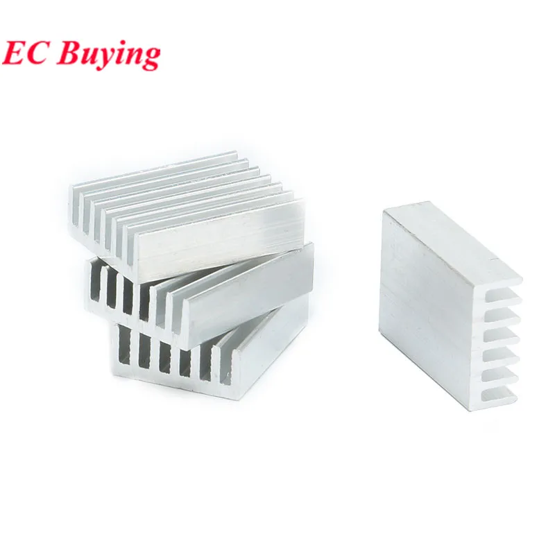 20 piezas/5 unidades 20*14*6mm disipador de calor del radiador enfriador aleta de refrigeración disipador de calor de aluminio para Chip LED módulo de Transistor IC de potencia PBC 20x14x6 - imagen 5