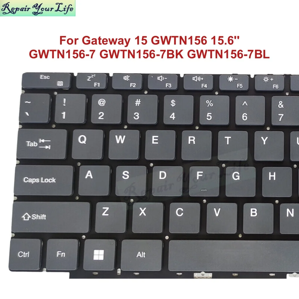 Teclado Inglés de EE. UU. para Gateway 15 GWTN156 15,6 '' GWTN156-7 GWTN156-7BK GWTN156-7BL teclados de repuesto PRIDE-K3960 YXT-93-222 - imagen 2