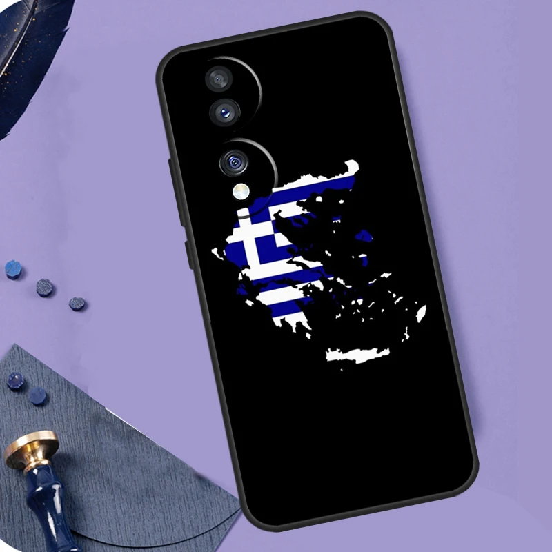 Funda con bandera griega de Grecia para Honor Magic 8 Pro 5 6 7 Lite X9a X9b X9c X9d X8a X8b X8c 50 70 90 200 400 Pro Coque - imagen 4