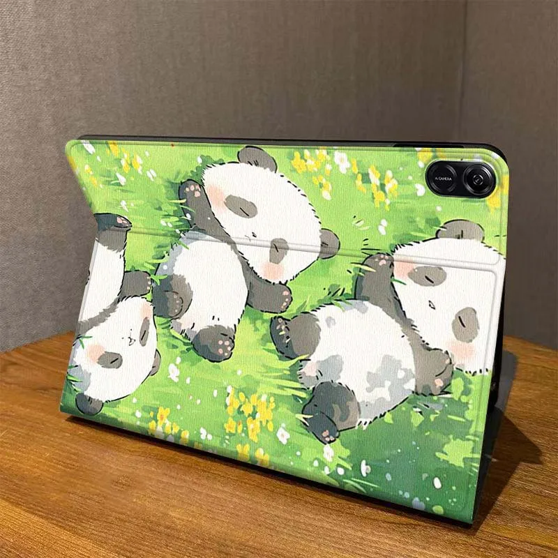 Perro de dibujos animados Panda gatito para Honor Tab Pad MagicPad Tablet 6 7 8 9 10 13 V7 V8 X8a X9a X9 X8 GT GT2 Pro funda para tableta - imagen 3