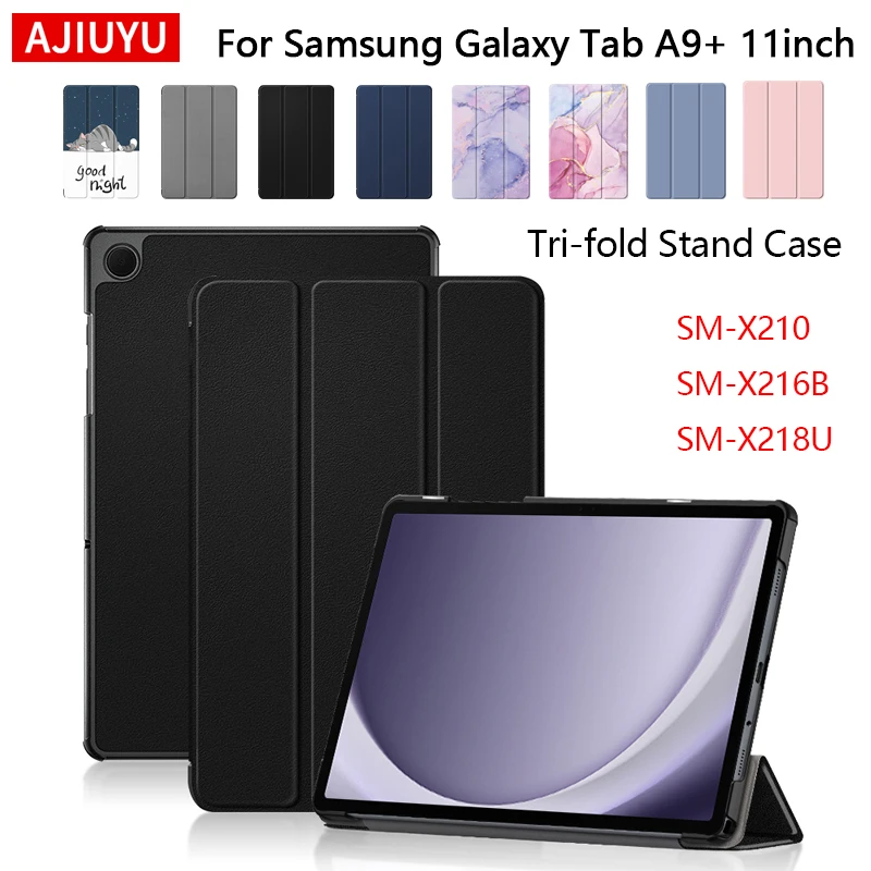 Funda para Samsung Galaxy Tab A9 Plus 11 "funda protectora con soporte triple para Tab A9 + 11 pulgadas SM-X210 X216B X218U
