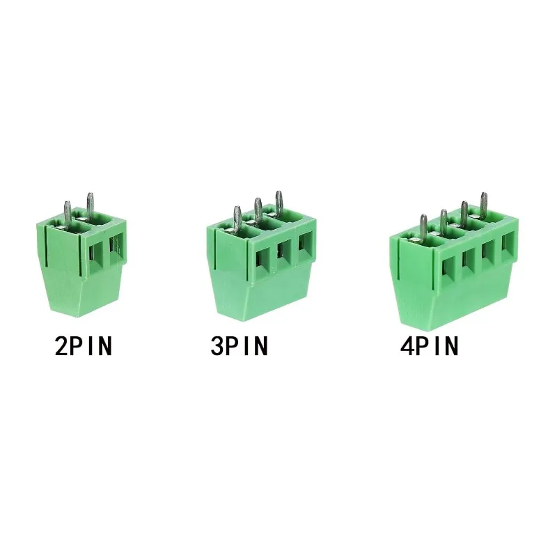 Conector de bloque de terminales de tornillo de montaje PCB, paso de 5,08mm, 0,2 ", 2P, 3P, 4P, terminales de 300V, para Cable de 22-14AWG 10A, 50 piezas, KF128 - imagen 3