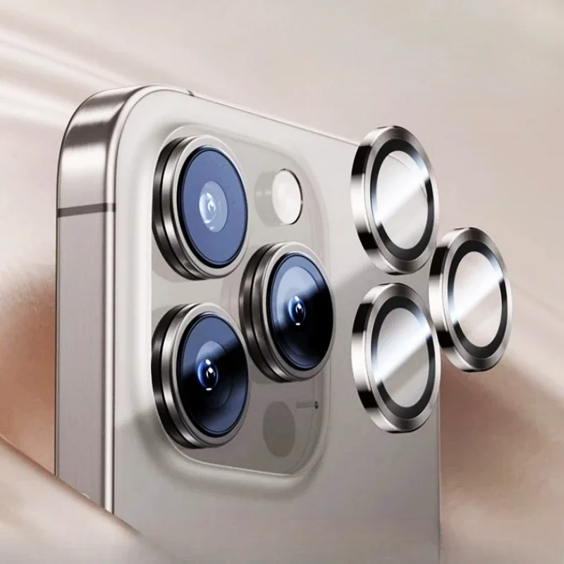2-3 Uds anillos de lente de Metal para IPhone 16 17 Pro Max cubierta de lente antiarañazos con localizador para IPhone 16ProMax Protector de lente de cámara - imagen 2