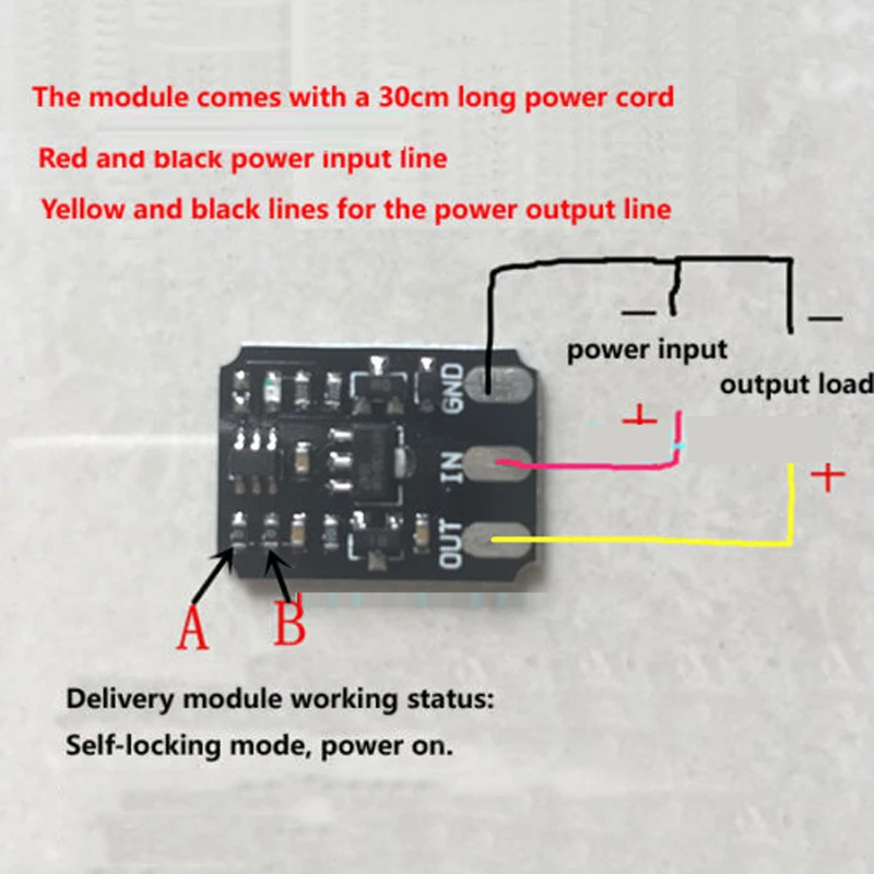 Interruptor táctil capacitivo, módulo de interruptor electrónico biestable, relé LED para Control de luz de potencia de conmutación, 3 pines, CC 3V-15V, 12V