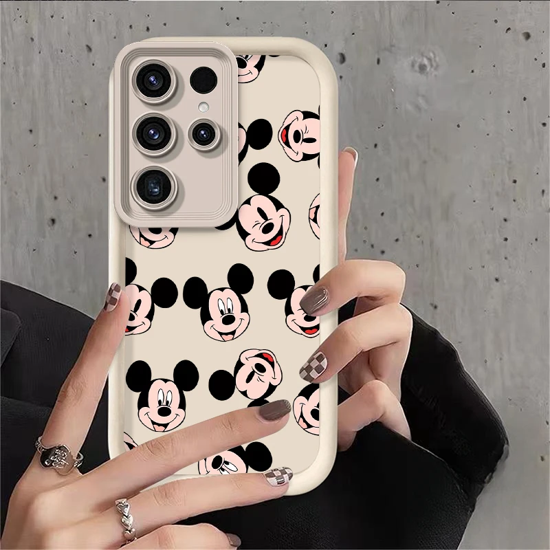 Disney-funda de silicona suave para teléfono móvil, carcasa de Mickey y Minnie para Samsung Galaxy S24, S23, S22, S21 Ultra Plus FE, A54, A34, A14, A73, A53, A33 - imagen 2