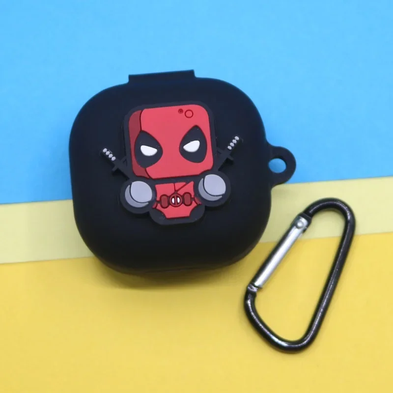 Funda de silicona para auriculares con gancho para Anker Soundcore R50i / P20i, auriculares inalámbricos con Bluetooth, funda protectora de dibujos animados de Marvel - imagen 5