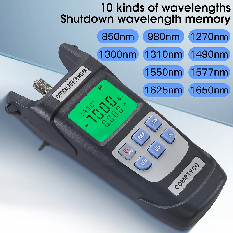 AUA-Y710A Medidor de potencia óptica y localizador visual de fallos Kit de herramientas de prueba de fibra FTTH (opcional) OPM(-70~+10dBm) y VFL(10/1/20/30/50mW) - imagen 3