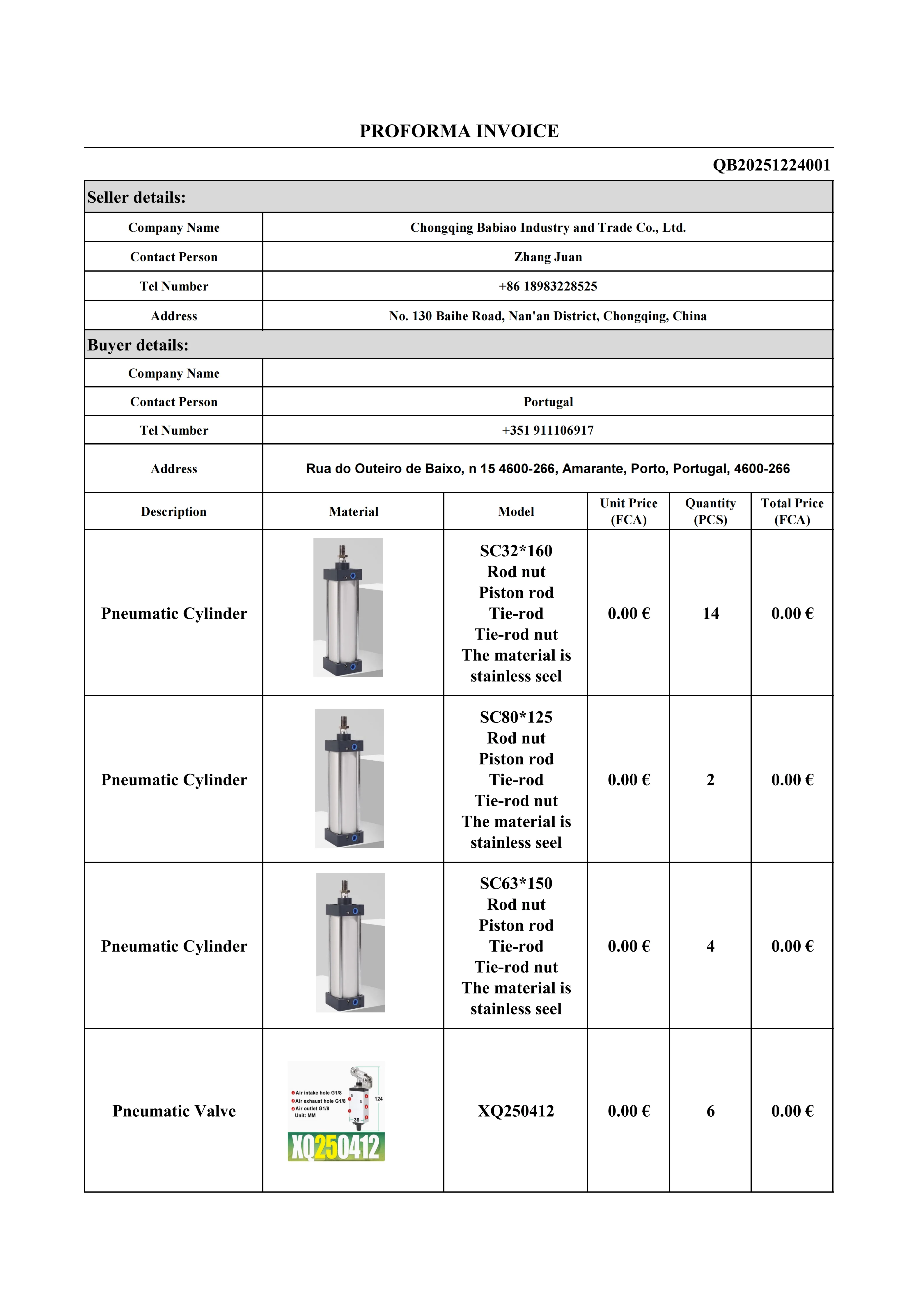 Cilindros neumáticos, válvulas neumáticas, transporte de aviones.