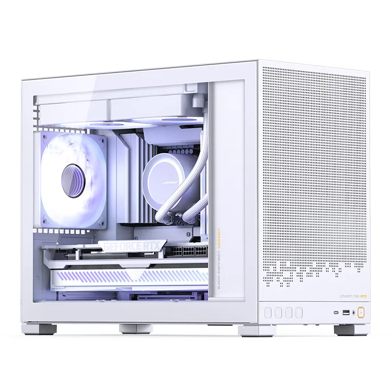 JONSBO D32 MATX Case Side Transparent Desktop MINI CaseSupport Back Insertion Of MATX Motherboard 240 Water Cooling - imagen 5