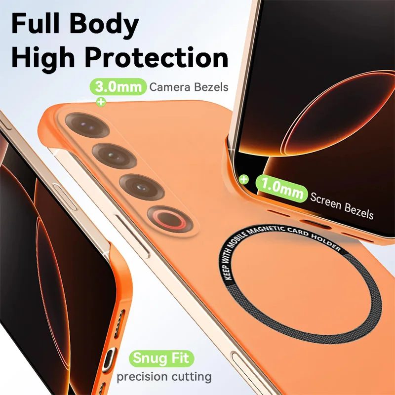 Funda magnética delgada para teléfono Meizu 20 21 Pro Note Meizu21, funda dura mate antiarañazos para PC, armadura a prueba de golpes sin bordes - imagen 4