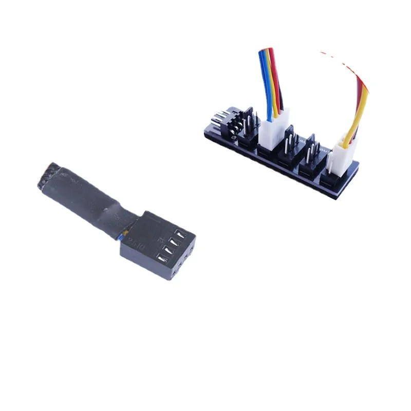 Cable de alimentación de concentrador de ventilador de PC PWM de 4 pines, divisor de 1 a 4/5 vías, Cable de extensión de caja de placa base de PC para caja enfriadora de computadora de 4 pines - imagen 4