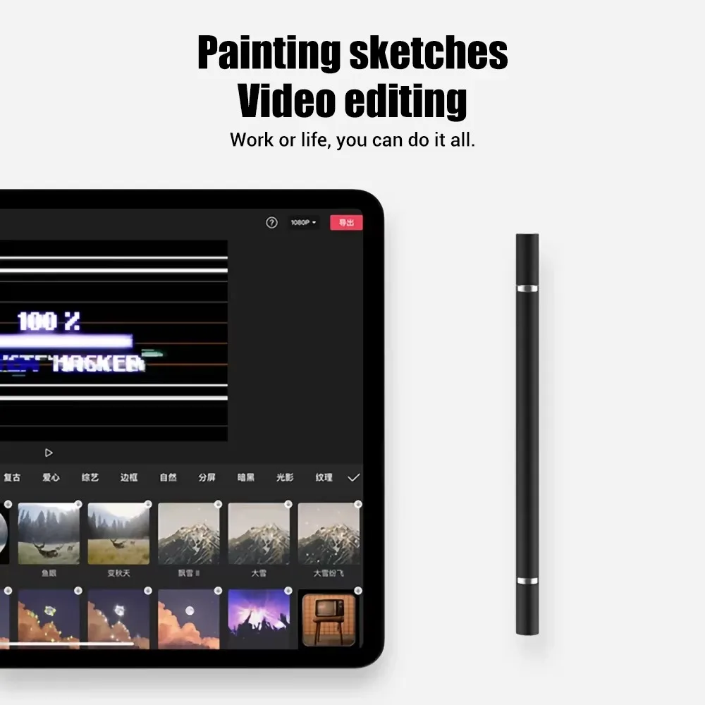 Lápiz óptico Universal 2 en 1 para tableta móvil Android ios teléfono iPad accesorios tableta de dibujo lápiz táctil de pantalla capacitiva - imagen 3
