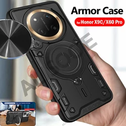 Funda Antigolpes Honor X9C 5G con Anillo Cámara y Soporte Telescópico
