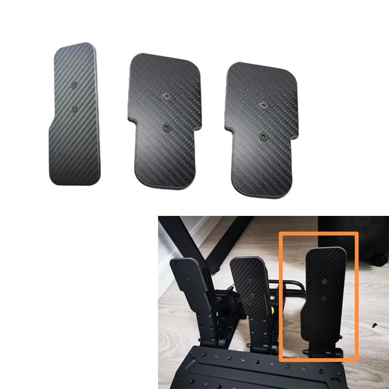 Juego de carreras simulado, acelerador de fibra de carbono, freno, embrague, Kit de modificación de Panel de Pedal, pedales Fanatec CSL, Moza, SRP, R5