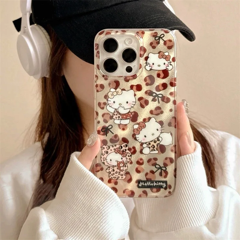 Y2k Sanrios leopardo mariposa Hellokitty funda de teléfono para Huawei Honor 200 X6a X8b X7a X9a X7b X8a X9 X8 X7 Plus 4G 5G contraportada - imagen 4