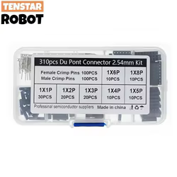 Kit Cables Dupont Macho+Hembra 1-8 Pines 2,54mm para Electrónica DIY