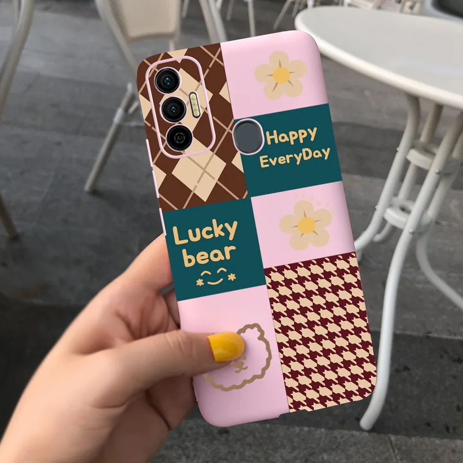 Funda de leopardo para Tecno Spark 7 Pro 2021, carcasa de silicona negra para Tecno Spark7 7 P KF6 KF6j, parachoques suave - imagen 5