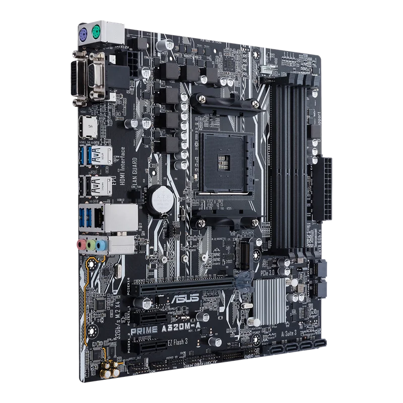 Placa base ASUS PRIME A320M-A compatible con AMD 5600 5700X 5700x3D 5800x3D DDR4 3200 +(OC) M.2 PCIe 3,0 AM4 HDMI placa base mATX - imagen 3