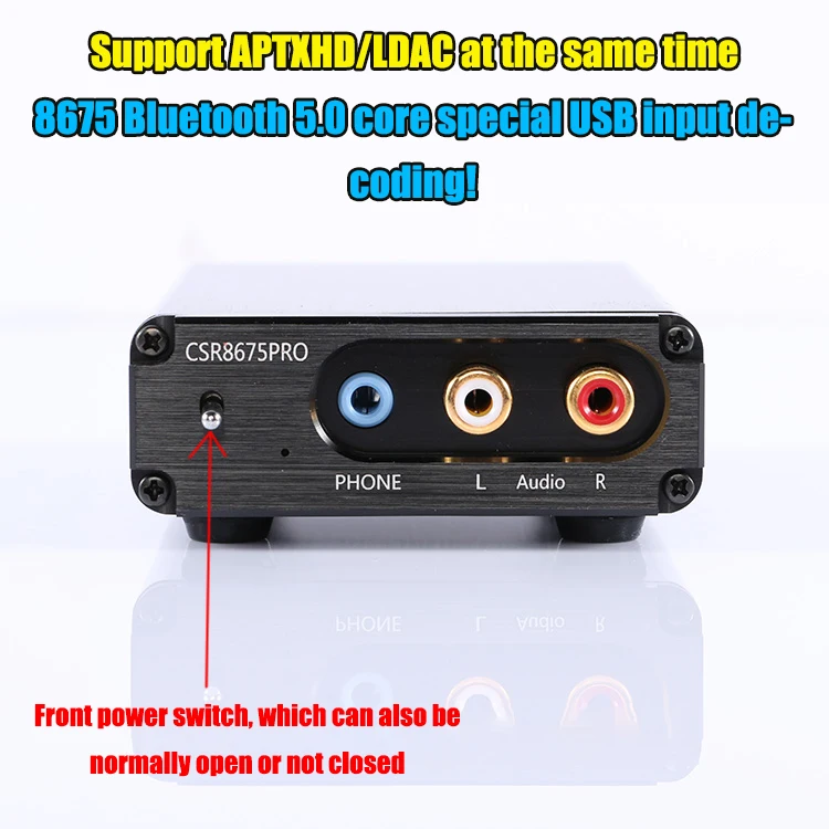 Rod Rain Receptor Bluetooth 5.1 con DAC ES9038Q2M LDAC Hi-Res - imagen 3