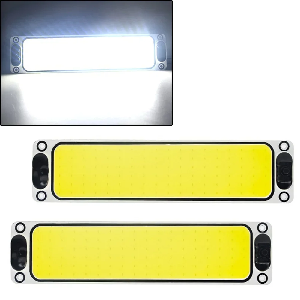 1x blanco Cob 108 SMD Led 12v 24v Panel lámpara de techo Auto Interior de coche placa de lectura luz techo Interior lámpara con cable - imagen 3