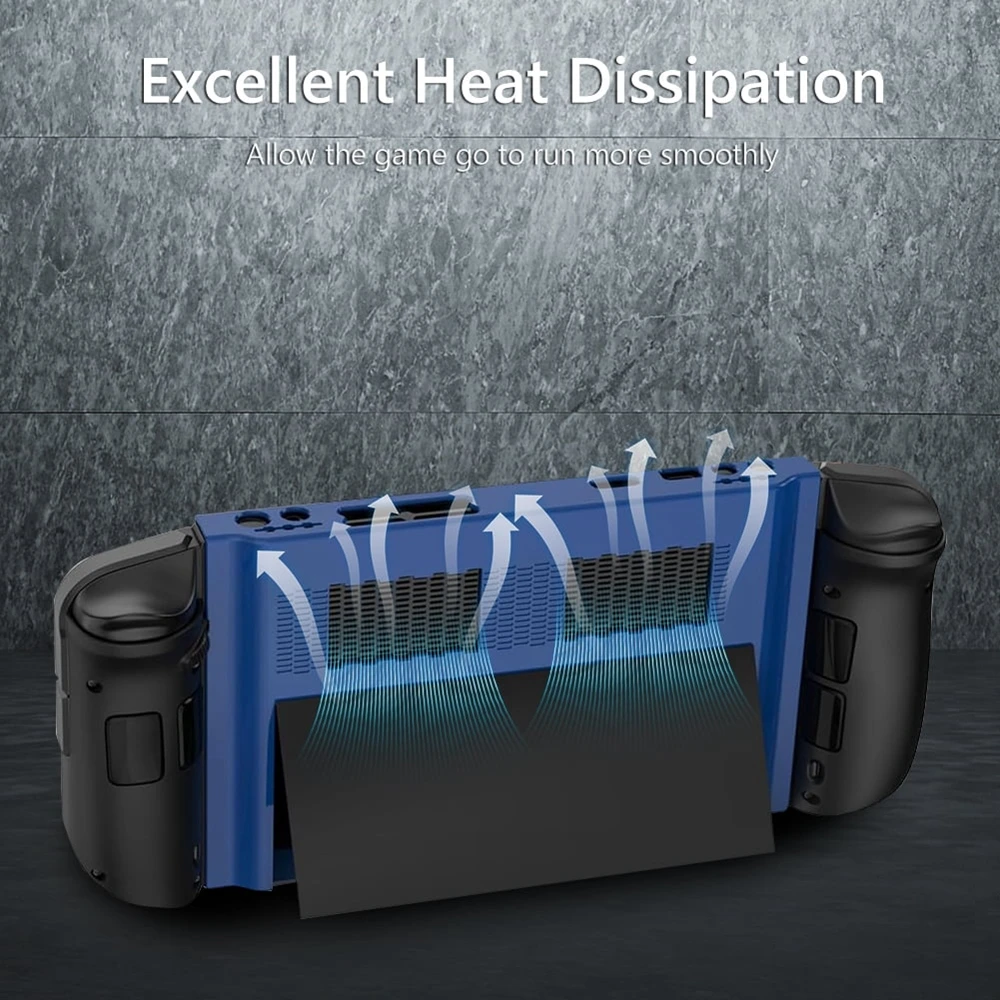 Funda protectora de silicona para consola de juegos Lenovo Legion Go, funda protectora con 4 tapas de agarre para pulgar, accesorios Legion Go - imagen 4