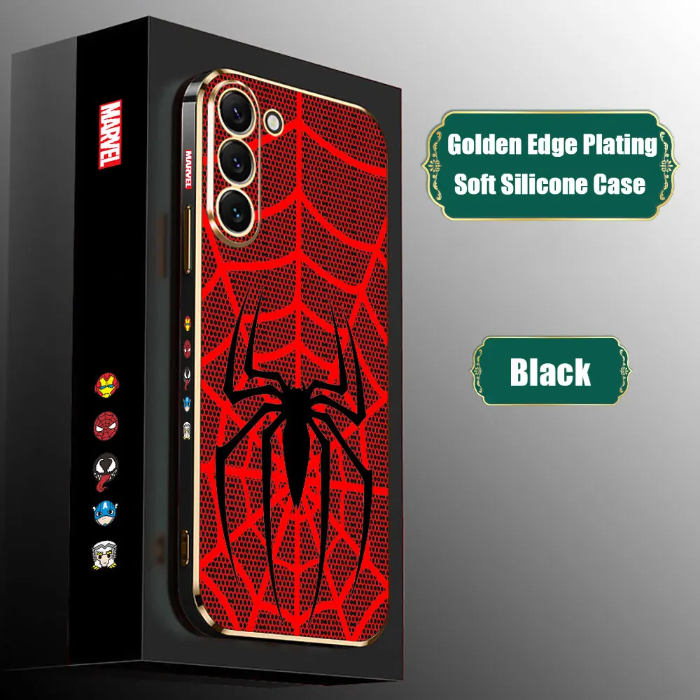 Marvel SpiderMan Web Eyes Logo Case para Samsung Galaxy Note Ultra 20 10 9 8 Plus A15 A14 A13 A05 S M62 M53 M51 M33 M32 M31 - imagen 3