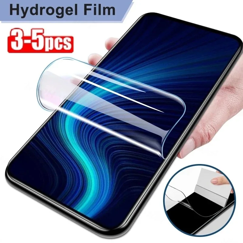 Película de hidrogel para móvil, Protector de pantalla para Huawei P30, P40 Lite, P60, P50, Pura, 70 Pro, Mate 60, 50, 20X, 30, 40, Nova 5T, 9, 10 Pro, 3-5 unidades - imagen 2