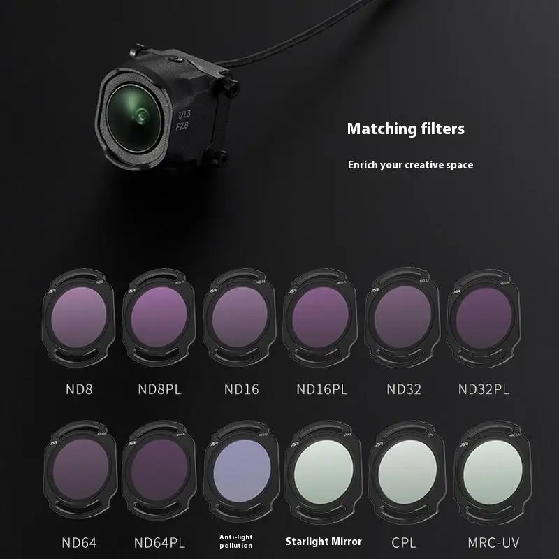 Filtros UV ND8/16/32/64, accesorios de fotografía aérea, piezas de cámara para Drone Air Unit Pro - imagen 5