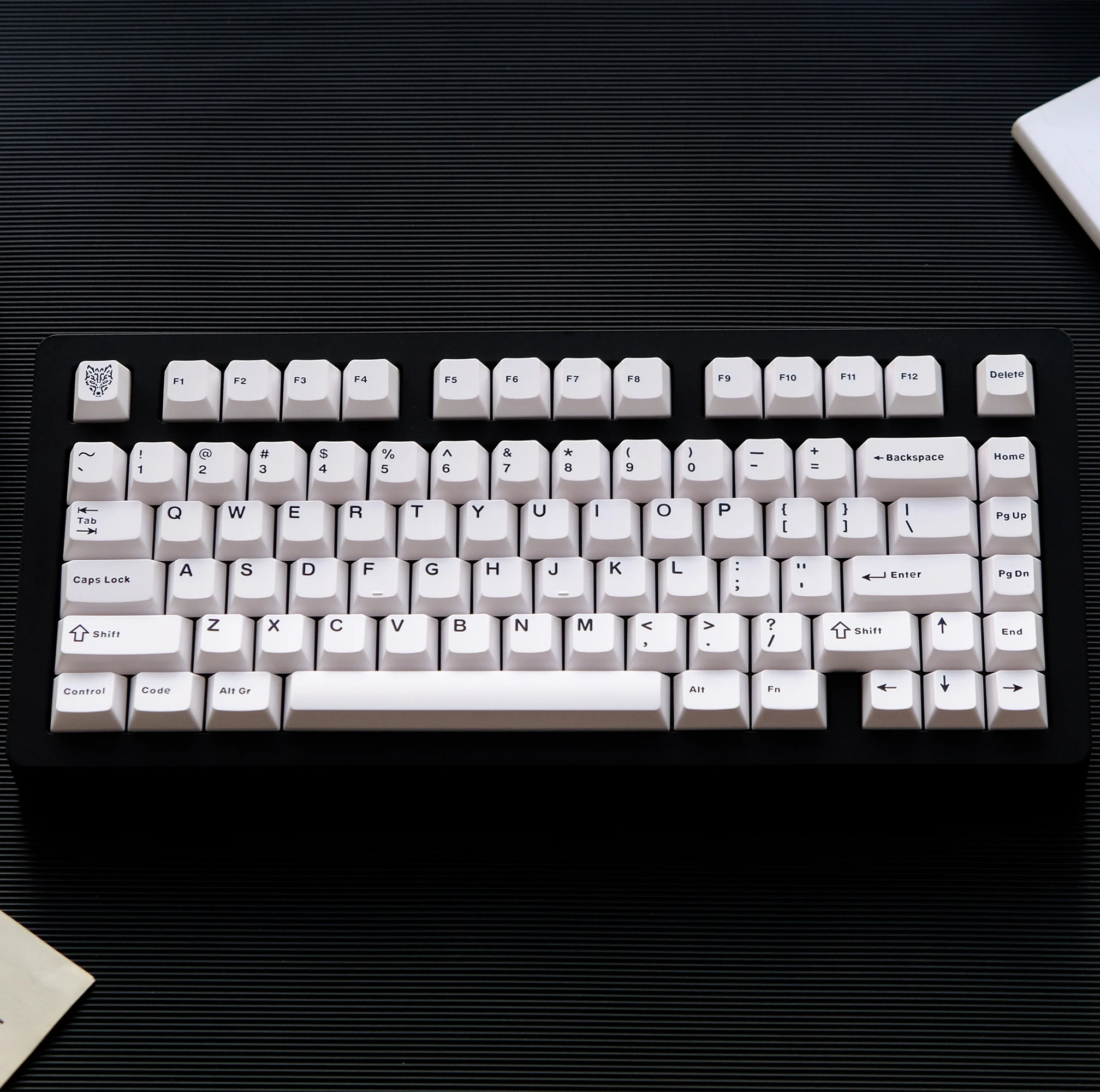 Teclas GMK BOW/WOB de doble disparo, 114 teclas, perfil de cereza PBT, diseño Alice, teclas blancas y negras para teclados mecánicos, teclas 7u - imagen 5