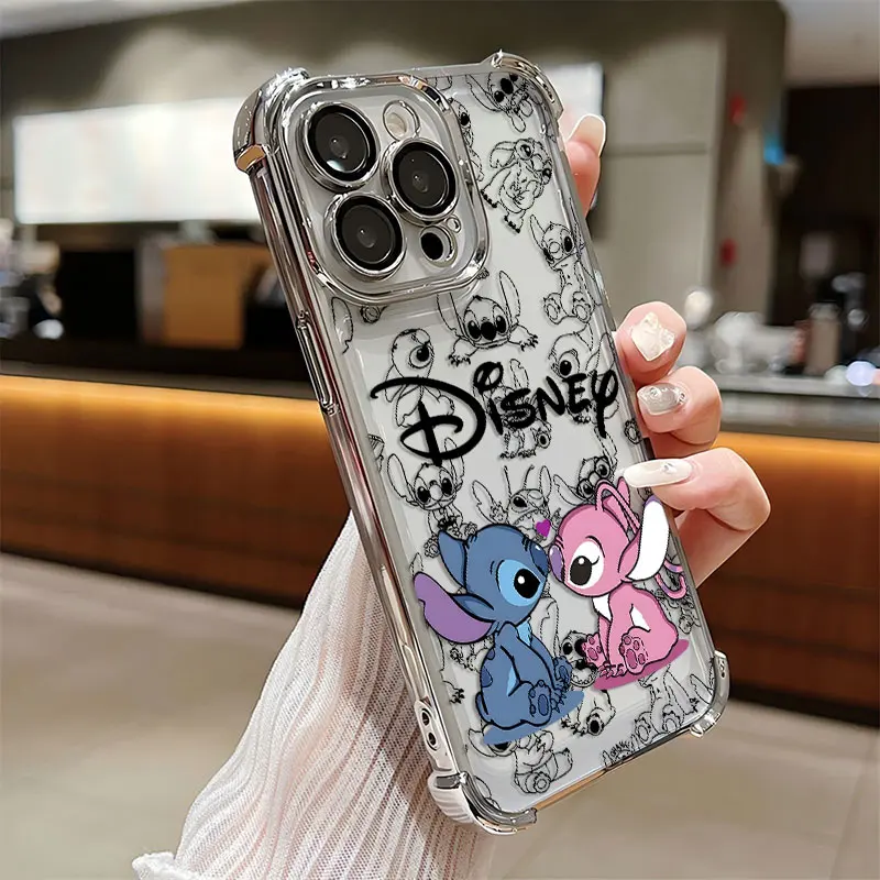 Funda con revestimiento de punto fresco de dibujos animados para Samsung S25 S24 S23 S22 S21 S20 FE Note20 Plus Ultra 4G 5G funda trasera de Airbag anticaída - imagen 5